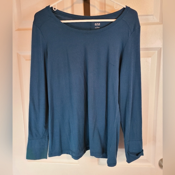(1119) A New Approach (A.N.A.) Woman's Long Sleeve Crewneck Blouse, Size: Large - Picture 3 of 13